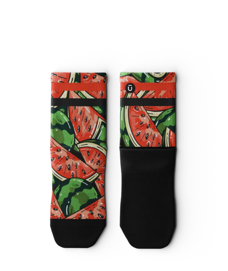 Melon Crush Athletic Quarter Socks