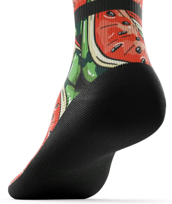Melon Crush Athletic Quarter Socks