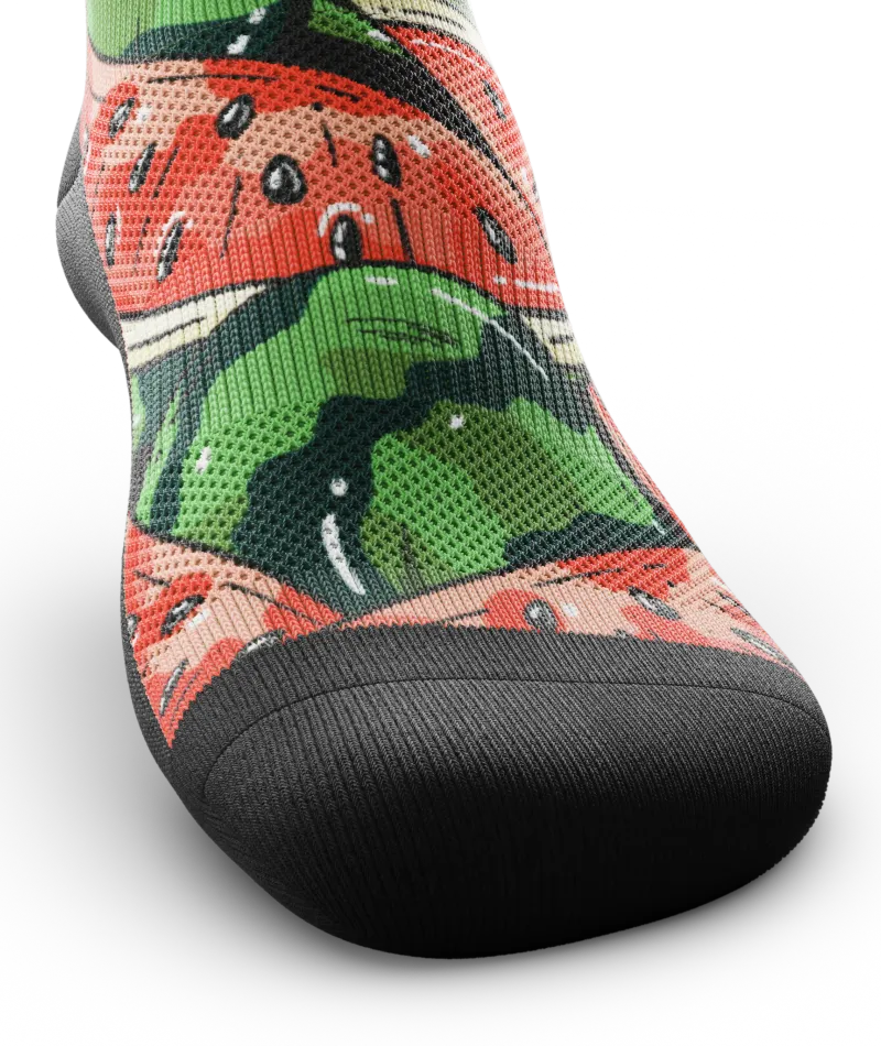 Melon Crush Athletic Quarter Socks