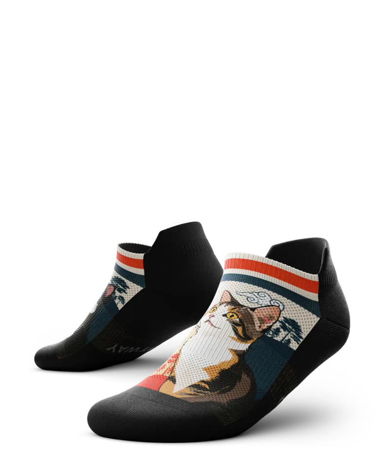 Meow Athletic Ankle Socks