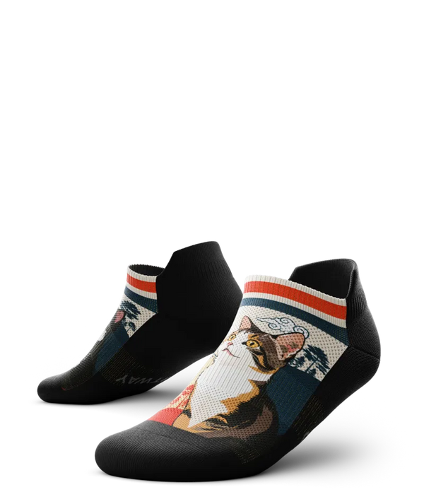Meow Athletic Ankle Socks