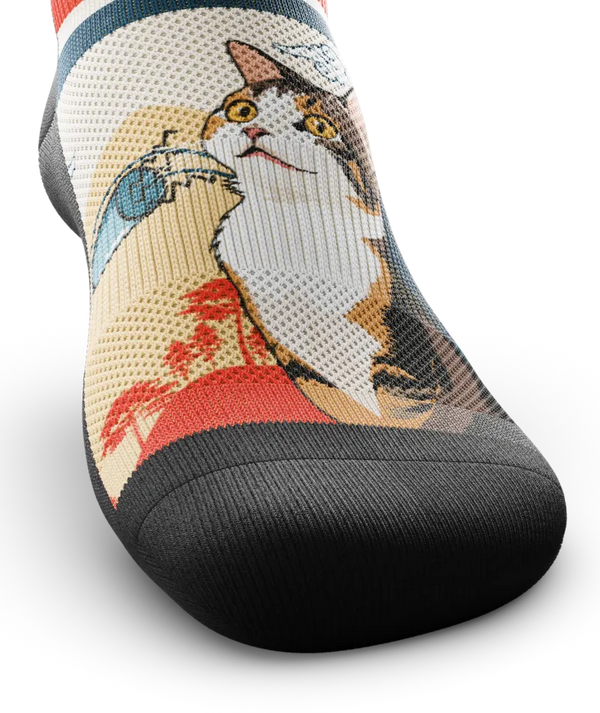 Meow Athletic Ankle Socks