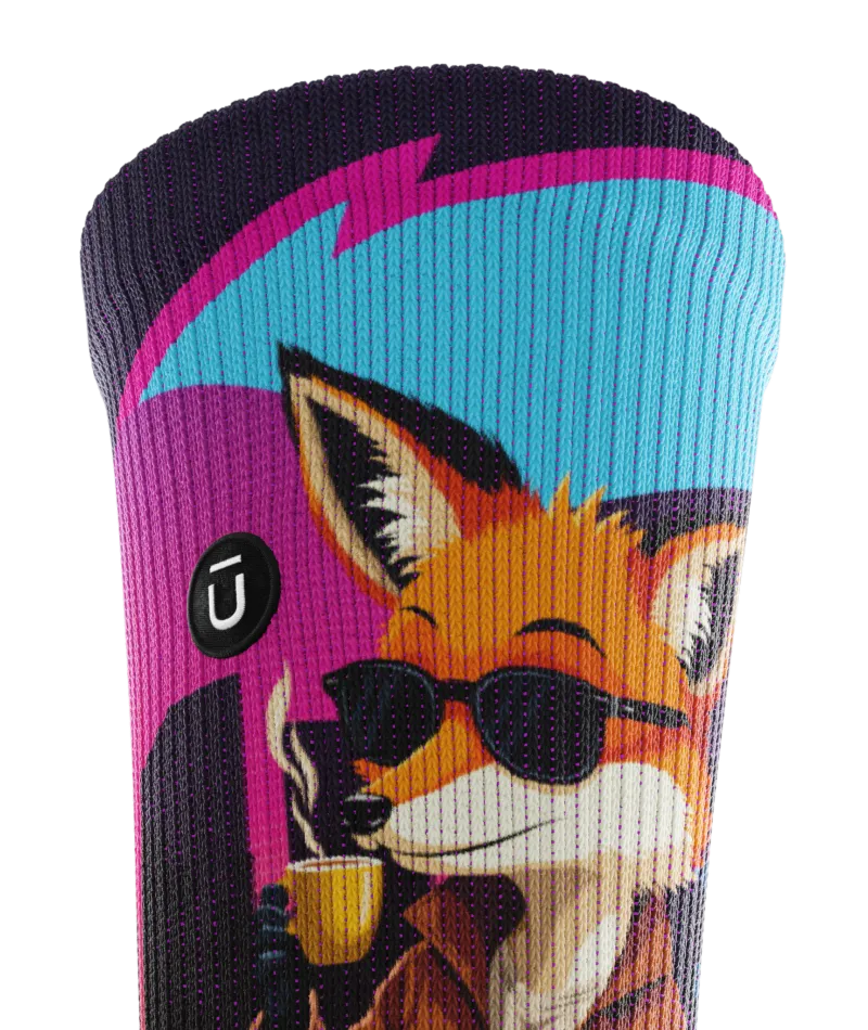 Midnight Fox Athletic Crew Socks
