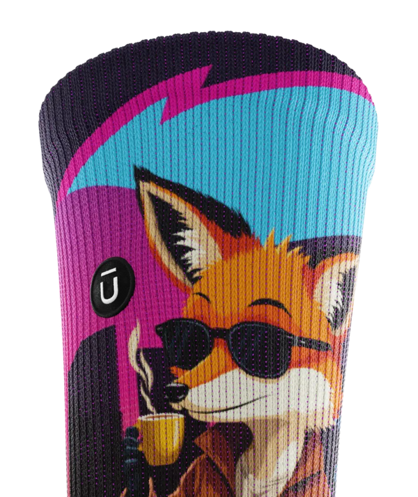 Midnight Fox Athletic Crew Socks