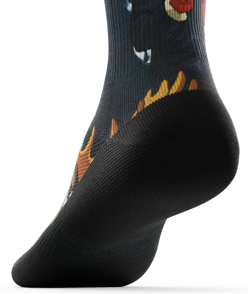 Moose On The Loose Athletic Crew Socks