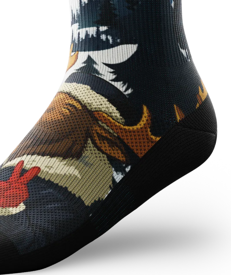 Moose On The Loose Athletic Crew Socks