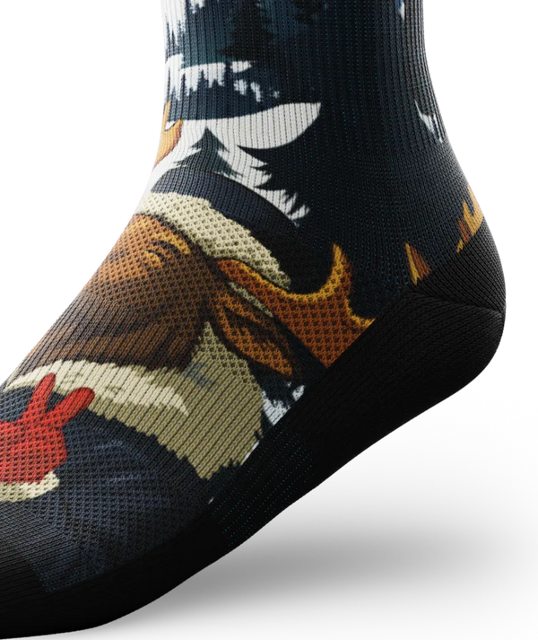 Moose On The Loose Athletic Crew Socks