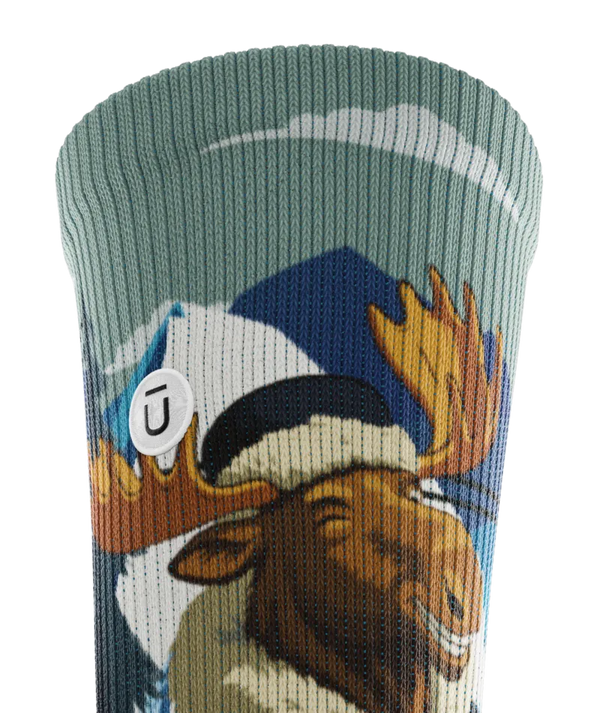 Moose On The Loose Athletic Crew Socks