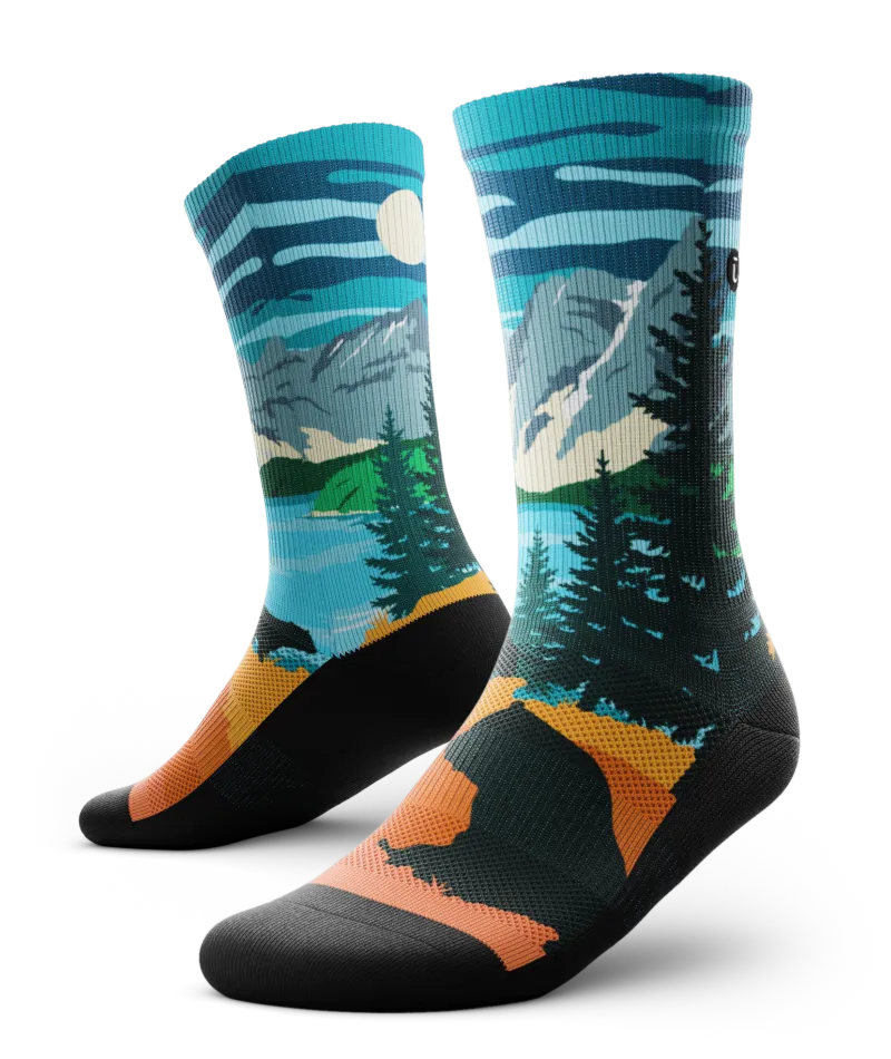 Moraine Lake Athletic Crew Socks