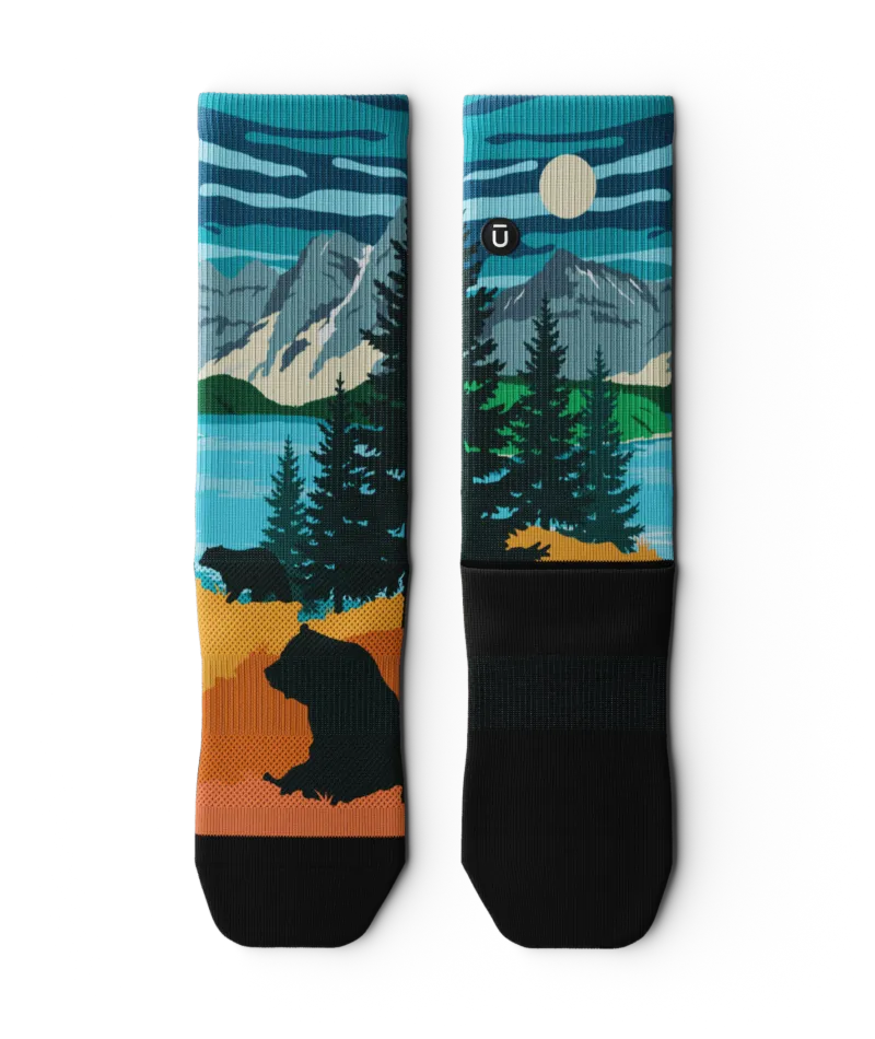 Moraine Lake Athletic Crew Socks