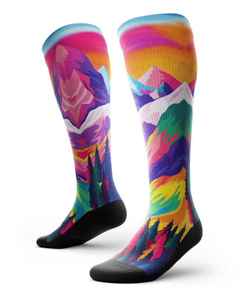 Nature Trip Athletic Knee High Compression Socks