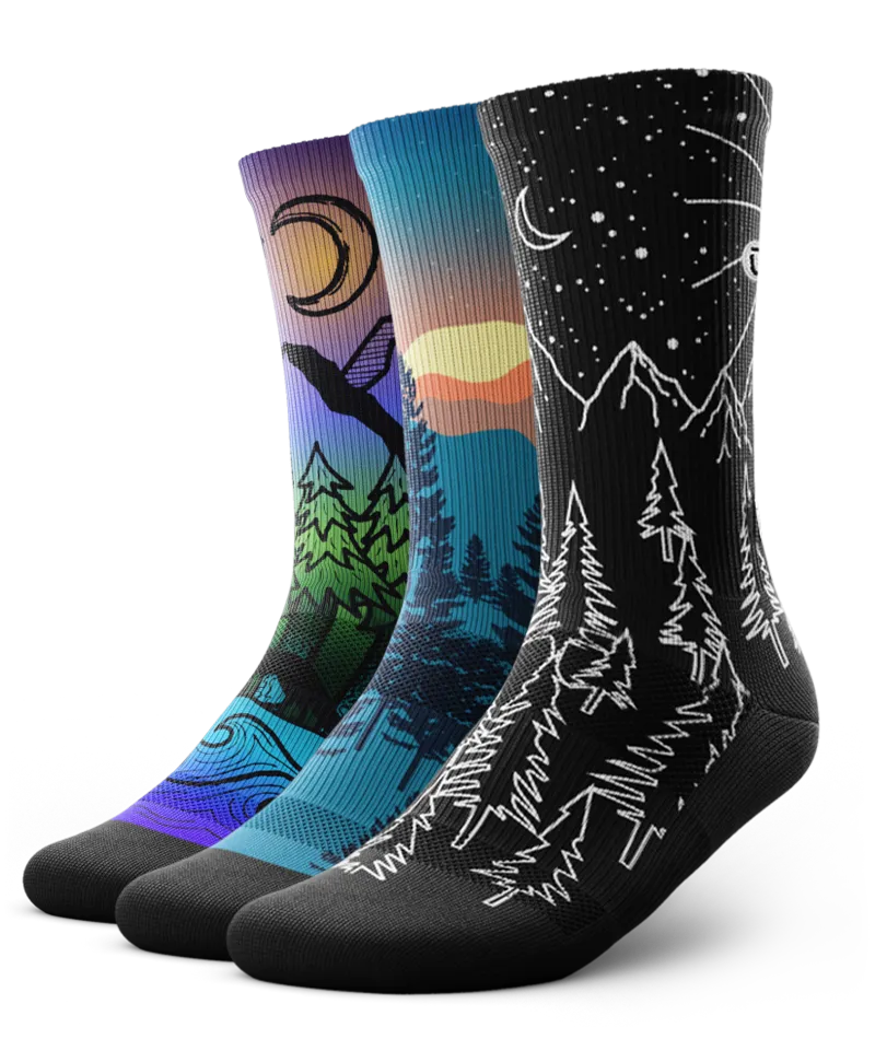 Nightfall Athletic Crew Socks 3-Pack