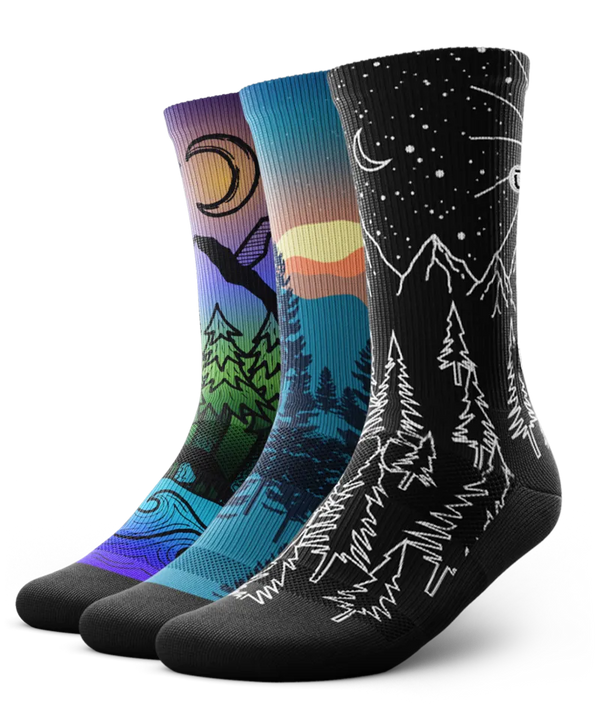Nightfall Athletic Crew Socks 3-Pack