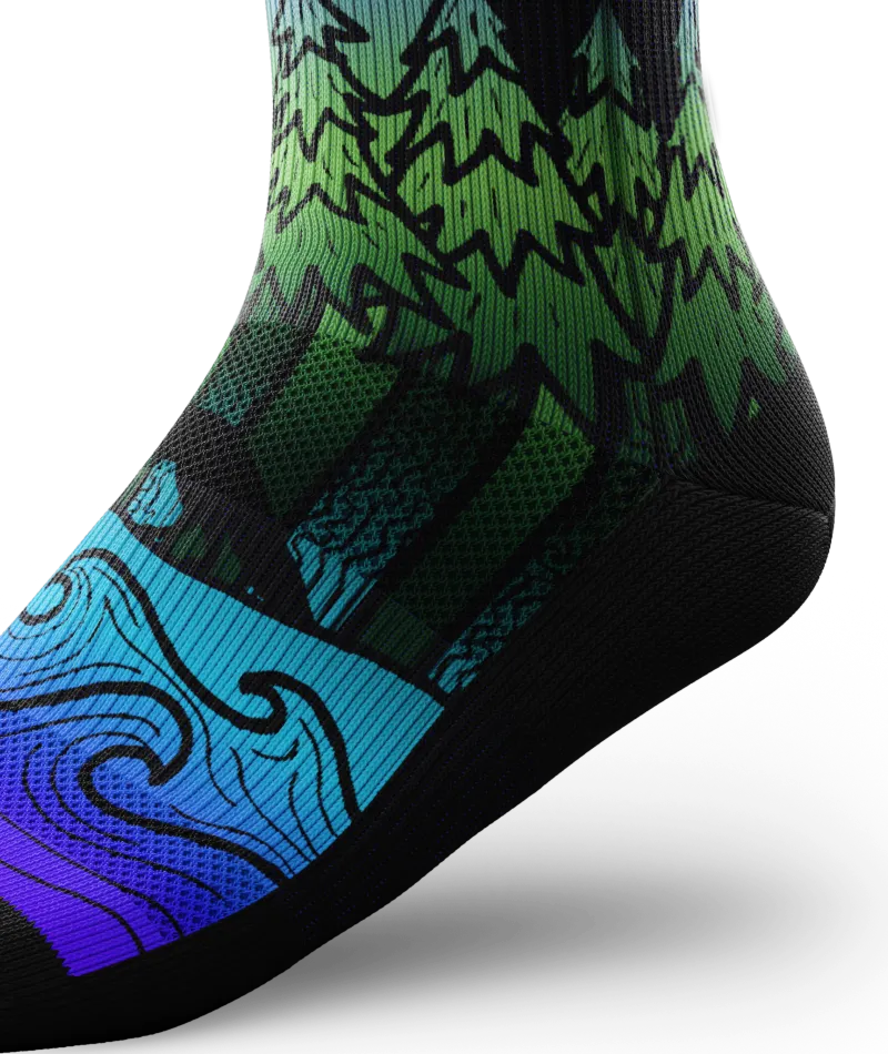Night Time Bliss Athletic Crew Socks