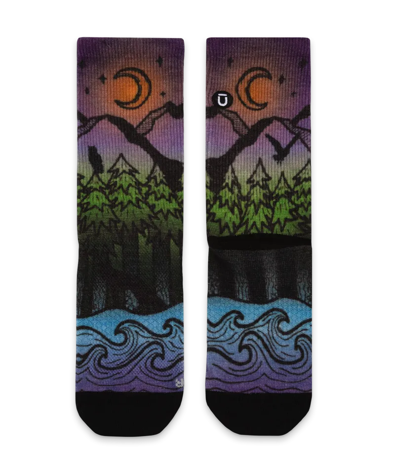 Night Time Bliss Merino Wool Lite Crew Socks