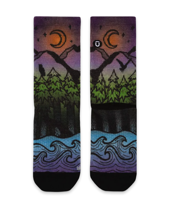 Night Time Bliss Merino Wool Lite Crew Socks