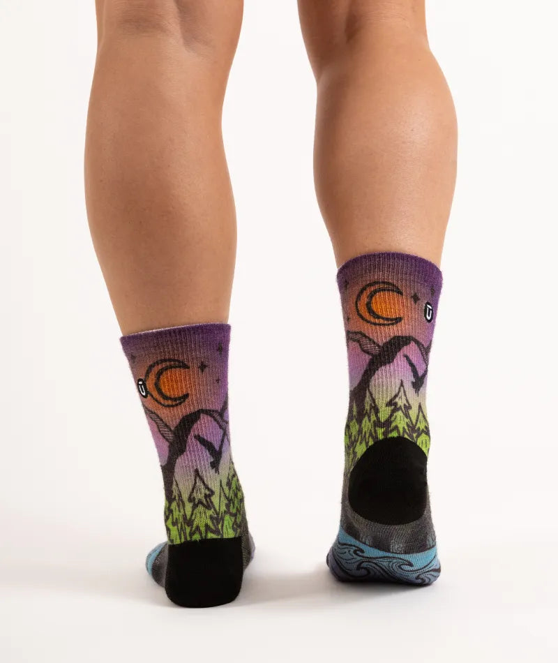 Night Time Bliss Merino Wool Lite Crew Socks