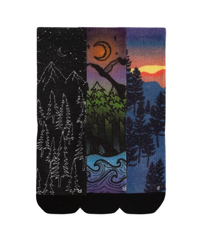 Nightfall Merino Wool Lite Crew Socks 3-Pack