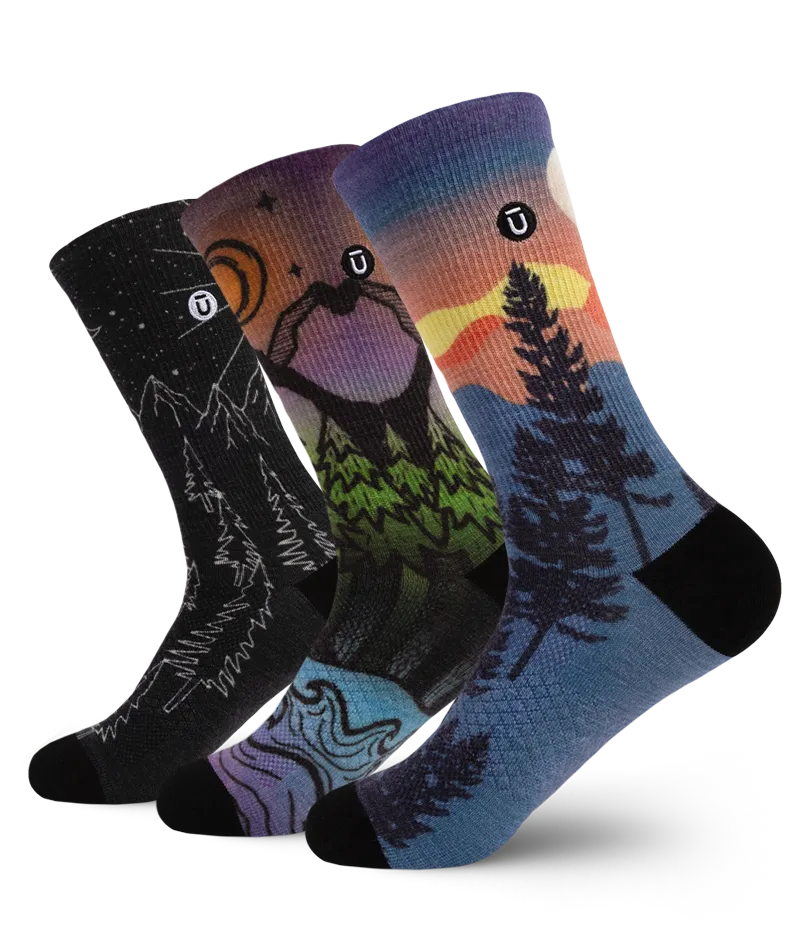 Nightfall Merino Wool Lite Crew Socks 3-Pack
