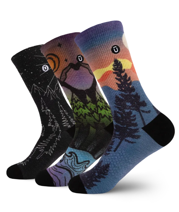Nightfall Merino Wool Lite Crew Socks 3-Pack