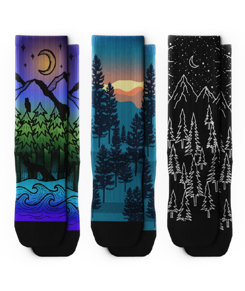 Nightfall Athletic Crew Socks 3-Pack