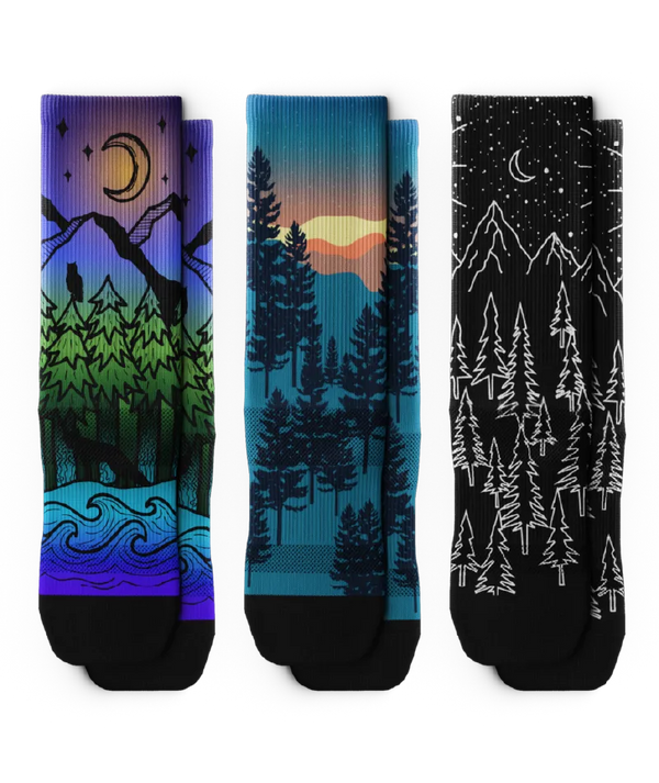 Nightfall Athletic Crew Socks 3-Pack