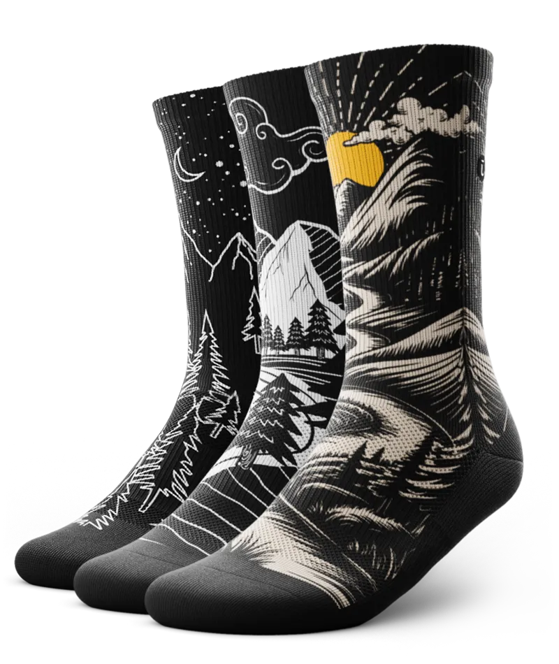 Nocturne Athletic Crew Socks 3-Pack