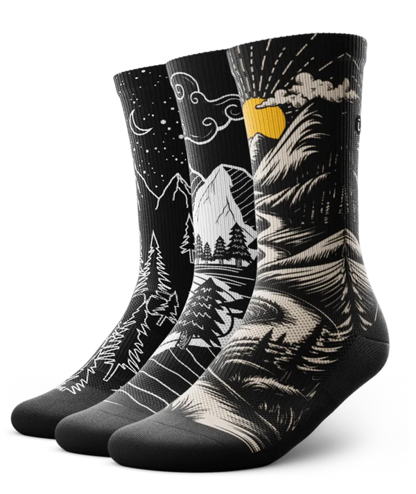 Nocturne Athletic Crew Socks 3-Pack