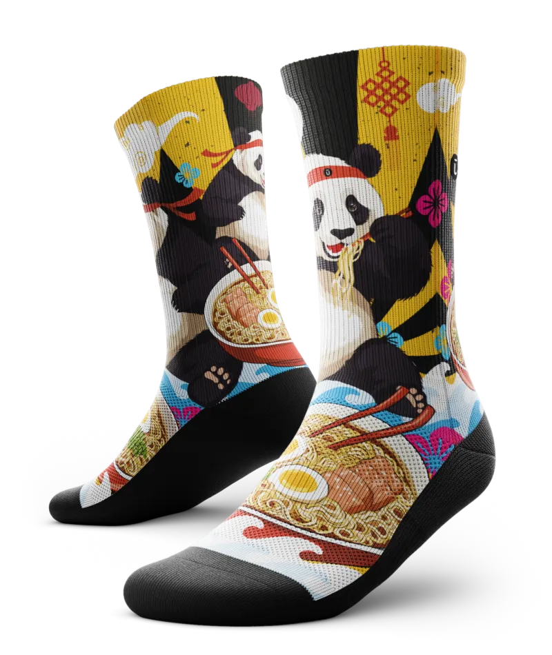 Noodle Ninja Athletic Crew Socks