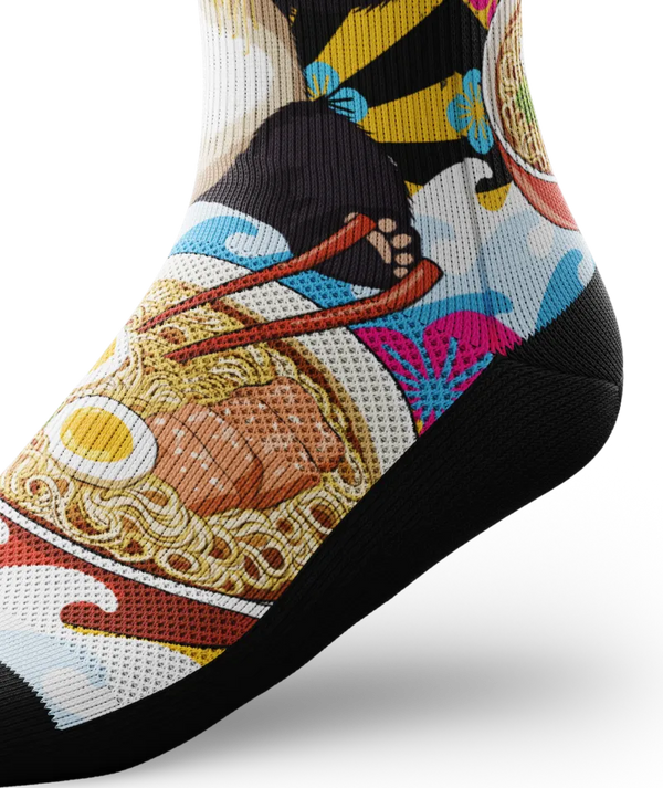 Noodle Ninja Athletic Crew Socks