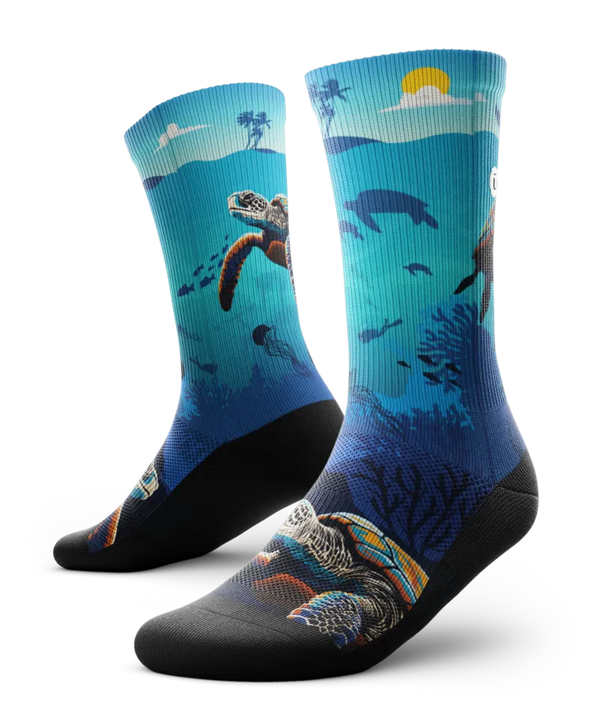 Oceanic Sanctuary Athletic Crew Socks