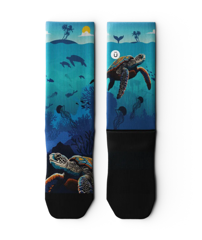 Deep Blue Athletic Crew Socks 3-Pack
