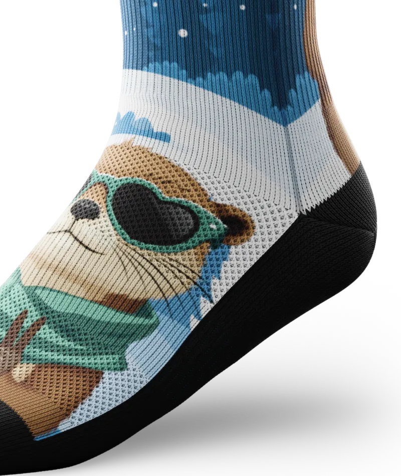 Otterly in Love Athletic Crew Socks