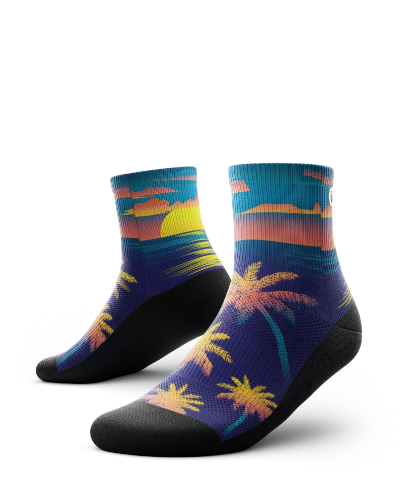 Paradise Athletic Quarter Socks
