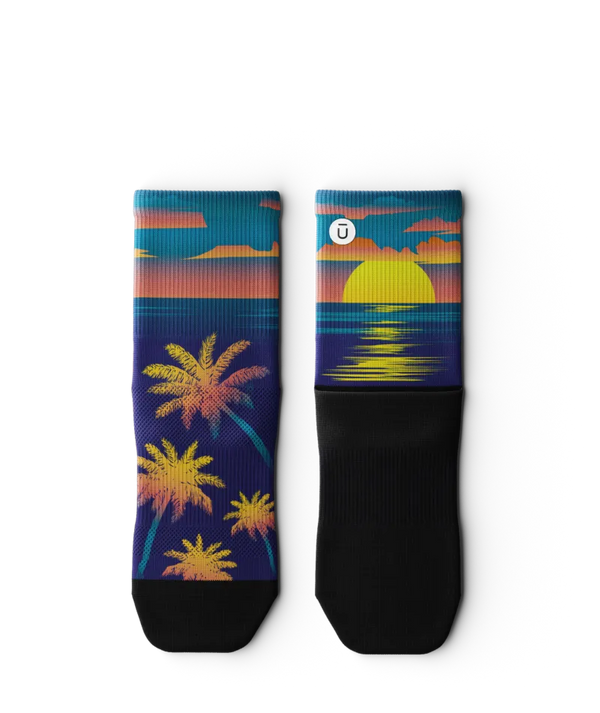 Paradise Athletic Quarter Socks