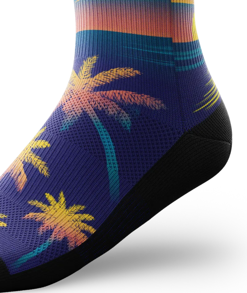 Paradise Athletic Quarter Socks