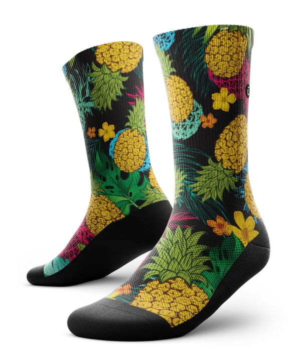 Pineapple Punch Athletic Crew Socks