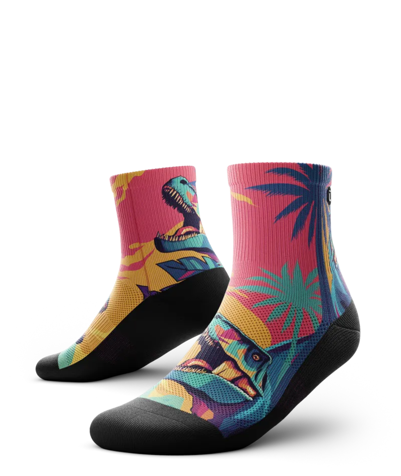 Prehistoric Athletic Quarter Socks
