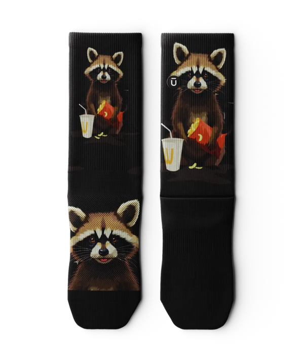Trash Panda Athletic Crew Socks 3-Pack