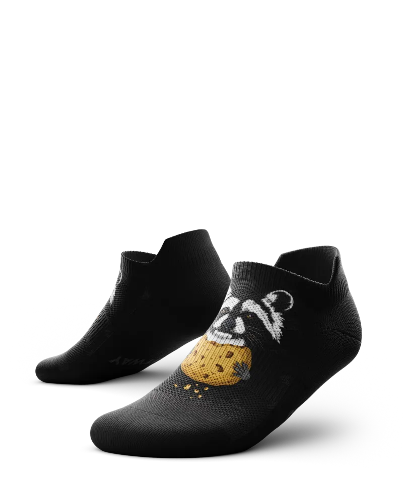 Rad Raccoon Athletic Ankle Socks