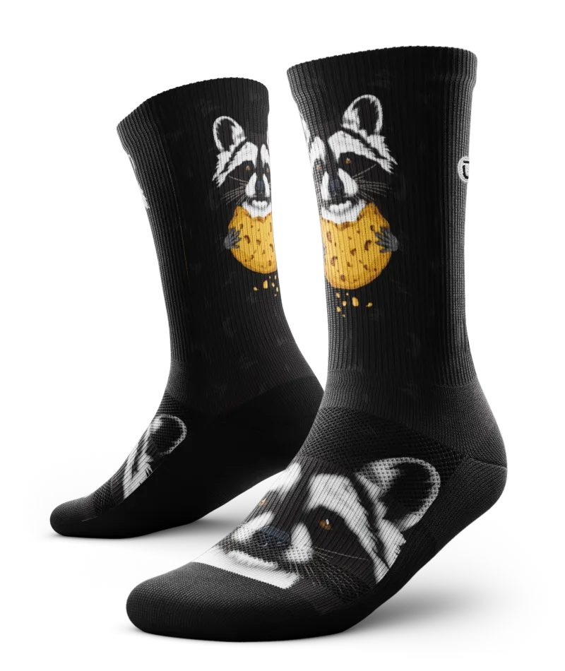 Rad Raccoon Athletic Crew Socks