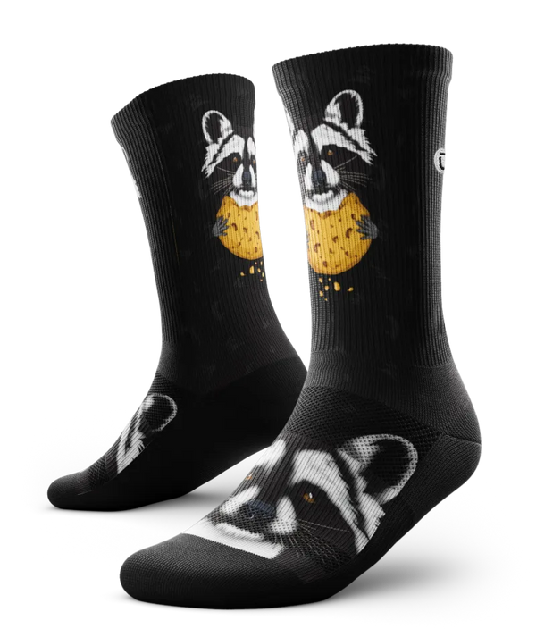 Rad Raccoon Athletic Crew Socks