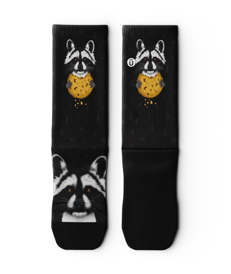 Rad Raccoon Athletic Crew Socks