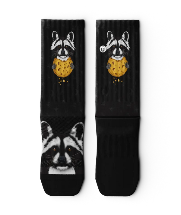 Rad Raccoon Athletic Crew Socks