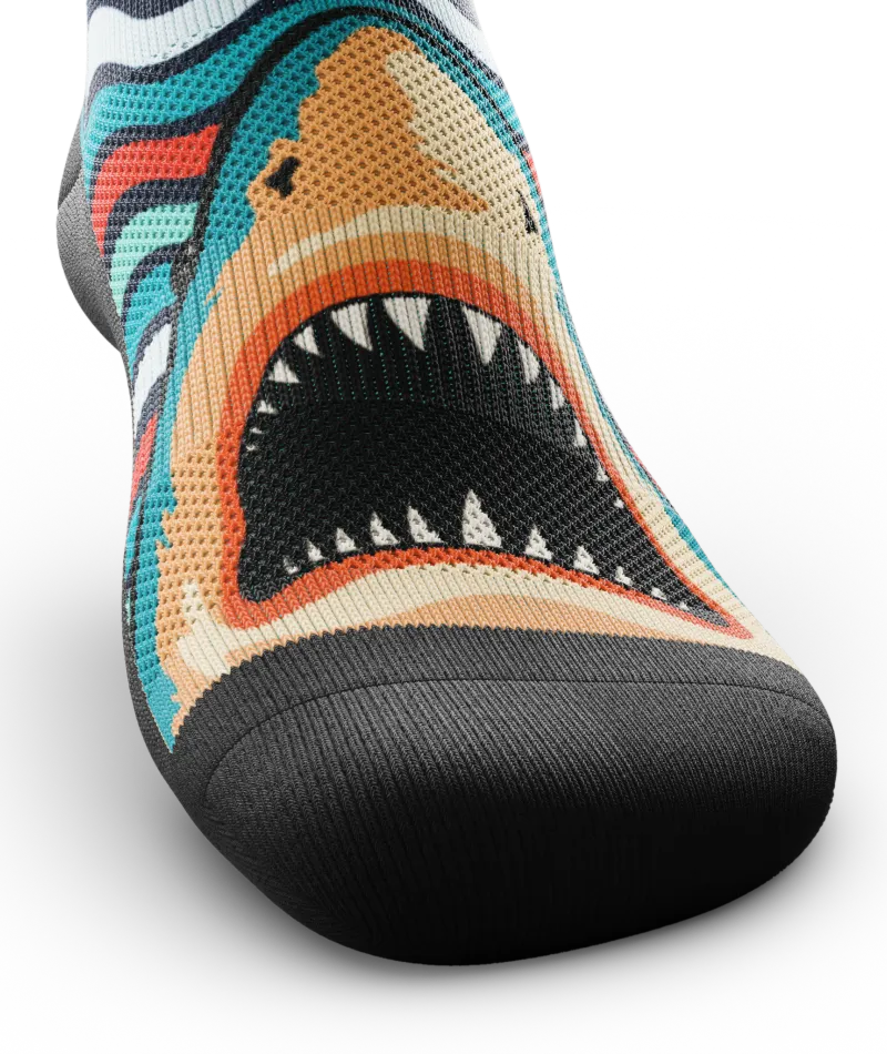 Retro Jaws Athletic Crew Socks
