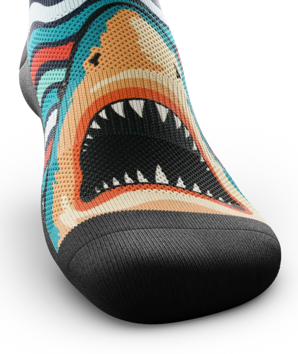 Retro Jaws Athletic Crew Socks