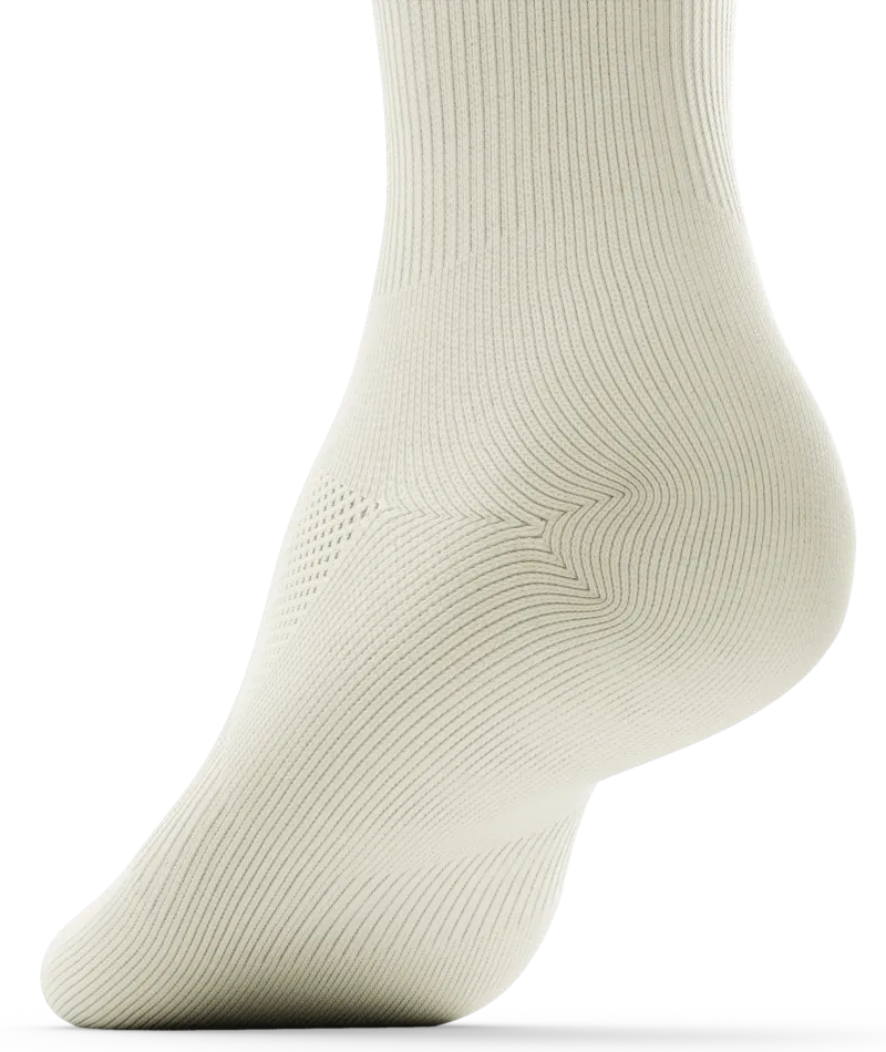 Retro Off White Athletic Crew Socks