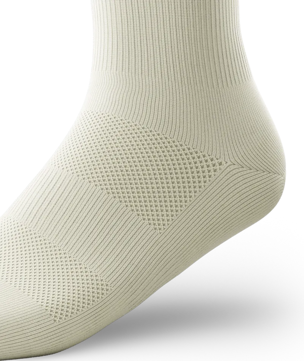 Retro Off White Athletic Crew Socks