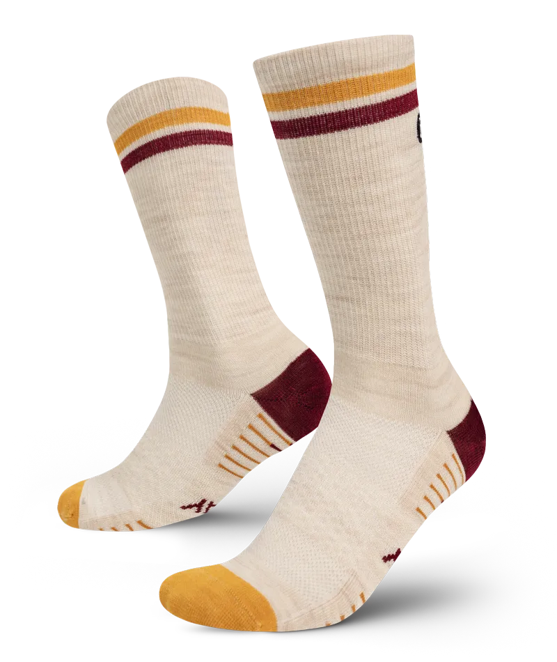 Sand Merino Wool Lite Crew Socks