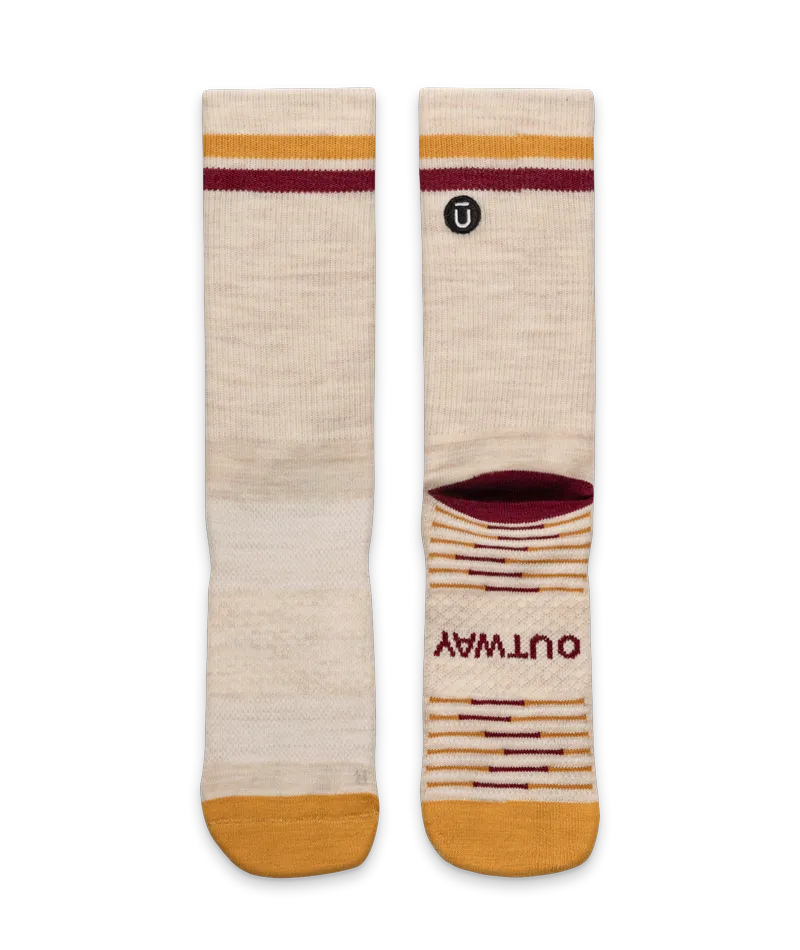 Sand Merino Wool Lite Crew Socks